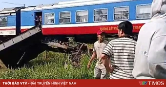 Xe công nông cắt ngang đường ray, 3 ông cháu gặp nạn