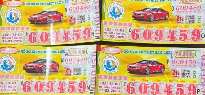 Xổ số miền Nam: Chiều 27-3, giải độc đắc bất ngờ xuất hiện tại 1 đại lý quen thuộc Xổ số miền Nam: Chiều 27-3, giải độc đắc bất ngờ xuất hiện tại 1 đại lý quen thuộc