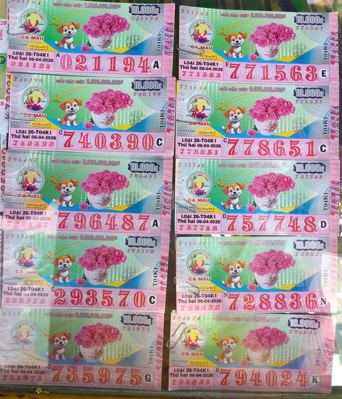 Xổ số miền Nam: Chiều 6-4, lộ diện người phụ nữ ở TPHCM trúng độc đắc 14 tỉ đồng Xổ số miền Nam: Chiều 6-4, lộ diện người phụ nữ ở TPHCM trúng độc đắc 14 tỉ đồng