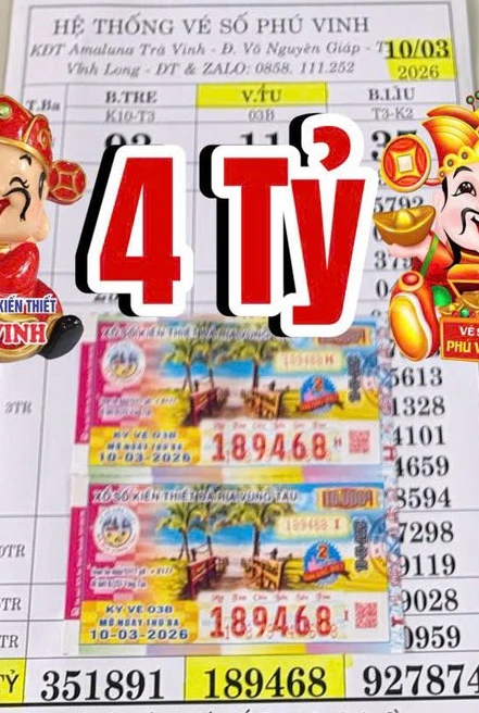 Xổ số miền Nam: Đại lý tìm người trúng độc đắc 14 tờ vé số Xổ số miền Nam: Đại lý tìm người trúng độc đắc 14 tờ vé số