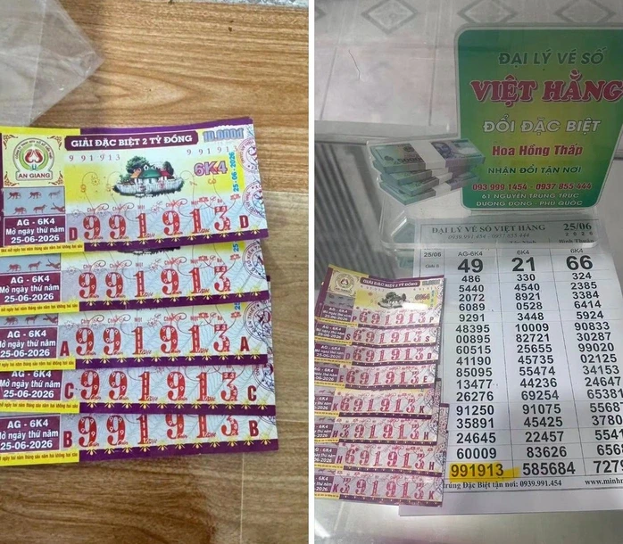 Xổ số miền Nam: Giải độc đắc lần thứ 2 trúng ở đặc khu Phú Quốc Xổ số miền Nam: Giải độc đắc lần thứ 2 trúng ở đặc khu Phú Quốc