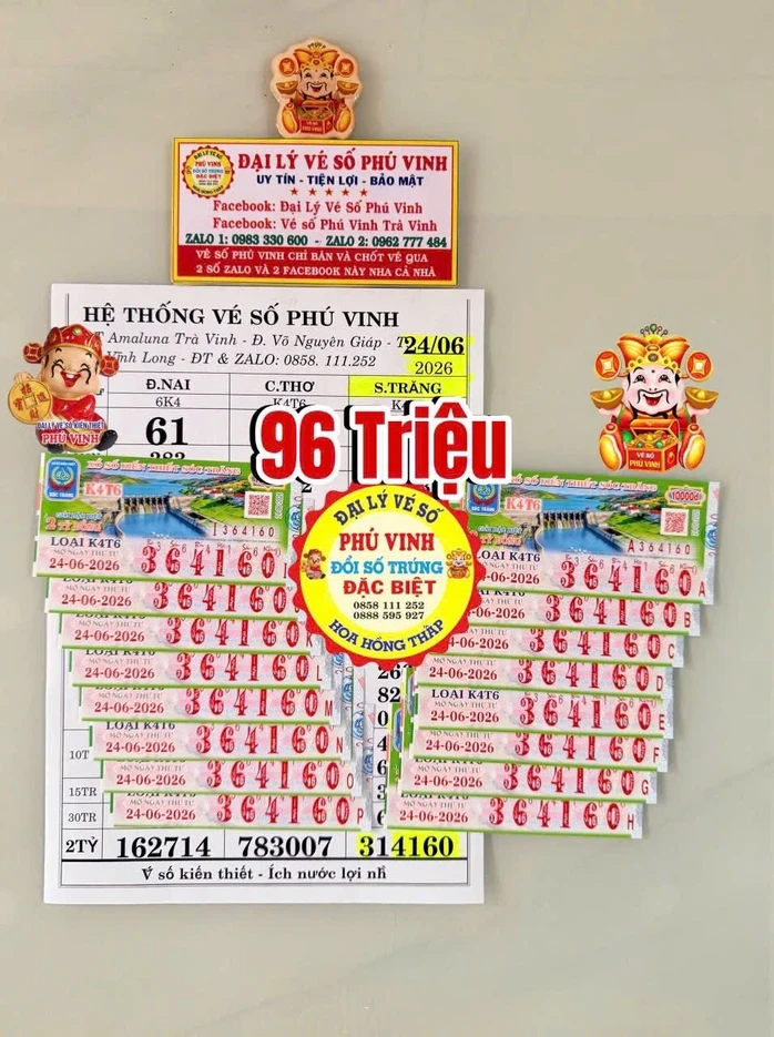 Xổ số miền Nam ngày 25-6: Lộ diện người trúng độc đắc đài Bình Thuận