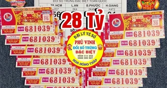 Xổ số miền Nam: Sáng 1-3, lộ diện khách hàng trúng độc đắc 18 vé Bình Phước và Long An