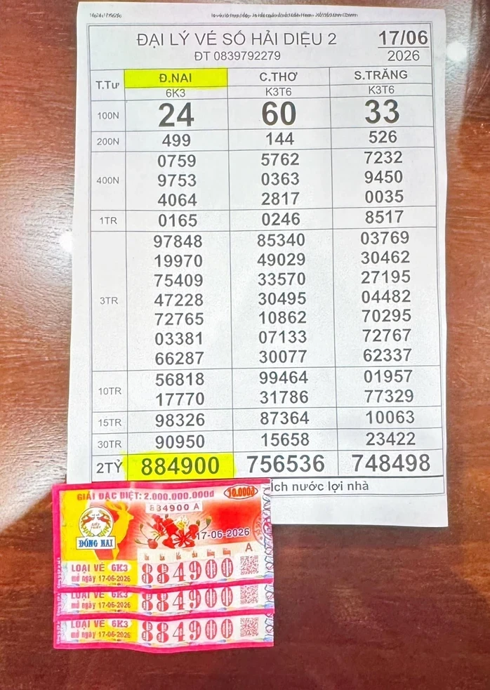 Xổ số miền Nam: Sáng 18-6, lộ diện nơi trúng 2 giải độc đắc và 3 giải an ủi Xổ số miền Nam: Sáng 18-6, lộ diện nơi trúng 2 giải độc đắc và 3 giải an ủi