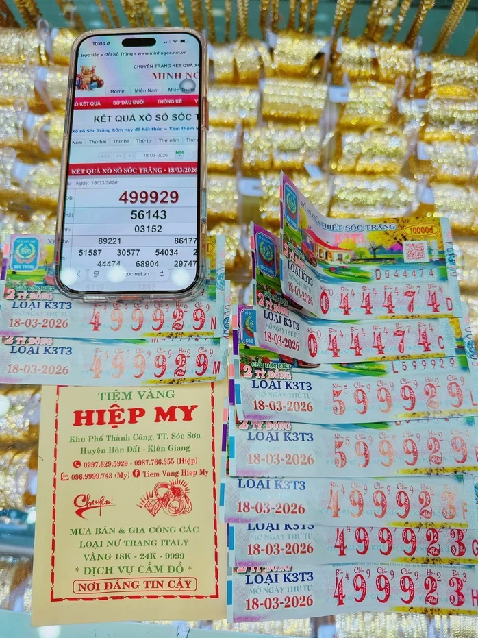 Xổ số miền Nam: Tìm người trúng giải độc đắc 25 vé Cần Thơ và Sóc Trăng Xổ số miền Nam: Tìm người trúng giải độc đắc 25 vé Cần Thơ và Sóc Trăng