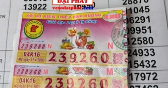 Xổ số miền Nam: Trưa 18-4, lộ diện khách hàng ở TPHCM trúng độc đắc vé số Bình Dương