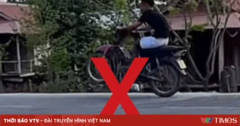 Xử lý thanh niên “bốc đầu” xe, không đội mũ bảo hiểm