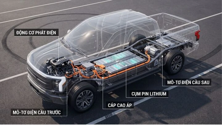 Bán tải điện EREV: Bước đi thực dụng tại Việt Nam Bán tải điện EREV: Bước đi thực dụng tại Việt Nam