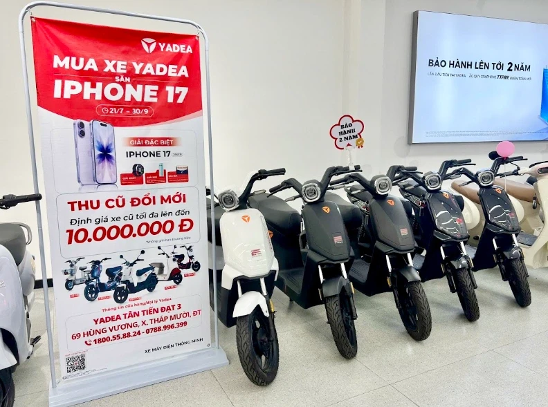 Mùa tựu trường 2026: Xe máy điện trở thành lựa chọn của nhiều gia đình Mùa tựu trường 2026: Xe máy điện trở thành lựa chọn của nhiều gia đình