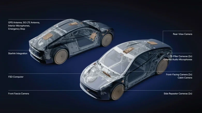 Tesla hé lộ Cybercab mới với khả năng kết nối Internet qua vệ tinh