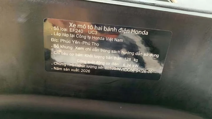 Giá xe máy điện Honda UC3 lắp ráp trong nước mới về đại lý Giá xe máy điện Honda UC3 lắp ráp trong nước mới về đại lý