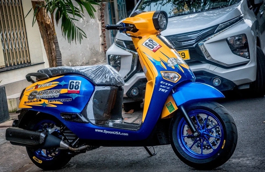 “Xe ga cho mẹ đi chợ” Honda Giorno độ cực chất, tiền đồ chơi đắt ngang giá xe “Xe ga cho mẹ đi chợ” Honda Giorno độ cực chất, tiền đồ chơi đắt ngang giá xe