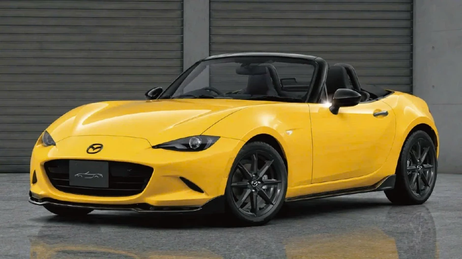 Bản đặc biệt Mazda MX-5 với ngoại thất màu vàng. Bản đặc biệt Mazda MX-5 với ngoại thất màu vàng.