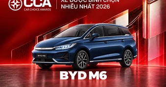 BYD M6 ghi dấu ấn với giải ‘Xe được bình chọn nhiều nhất 2026’ tại CCA 2026