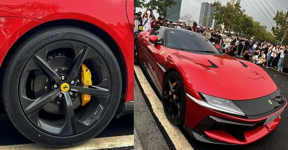 Cận cảnh Ferrari 12Cilindri độc nhất Việt Nam lăn bánh ở TPHCM