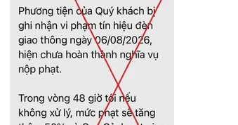 Cảnh báo chiêu lừa nộp 'phạt nguội' qua tin nhắn