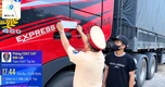 Chưa có bằng vẫn lái xe tải kéo rơ moóc chạy quá tốc độ trên Quốc lộ 1