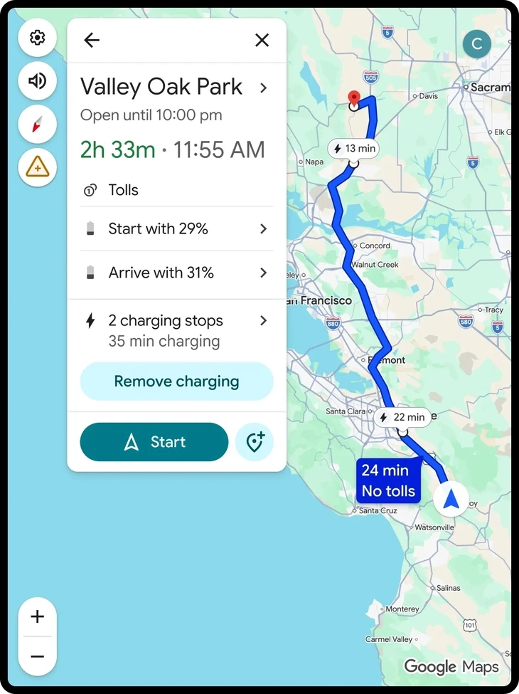 Google Maps thêm tính năng mà chủ xe điện nào cũng thích và thường xuyên dùng Google Maps thêm tính năng mà chủ xe điện nào cũng thích và thường xuyên dùng