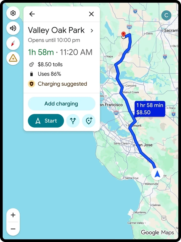 Google Maps thêm tính năng mà chủ xe điện nào cũng thích và thường xuyên dùng Google Maps thêm tính năng mà chủ xe điện nào cũng thích và thường xuyên dùng