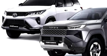 Hé lộ hình ảnh Toyota Fortuner mới dựa trên cảm hứng từ mẫu bán tải Hilux