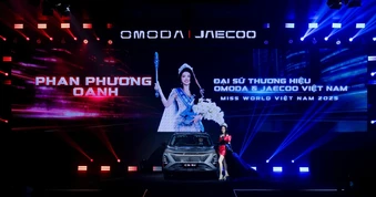 Hoa hậu Phan Phương Oanh trở thành đại sứ thương hiệu của Omoda & Jaecoo Việt Nam tại lễ ra mắt xe super hybrid C5 SHS-H