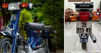 Honda Cub 82 biển 3 số huyền thoại được trả 150 triệu, chủ xe Hà Nội từ chối bán