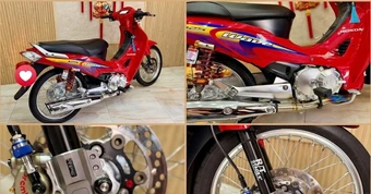 Honda Wave 125 đời 2005 lên dàn đồ hiệu hơn 500 triệu đồng
