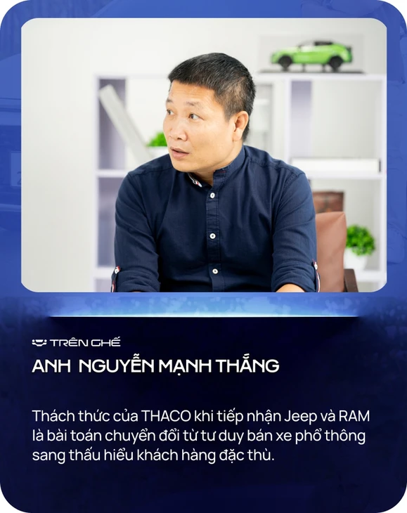 'Jeep, RAM về THACO không khó bán như Rolls-Royce, nhưng chưa dễ vì gu người Việt quá khác' 'Jeep, RAM về THACO không khó bán như Rolls-Royce, nhưng chưa dễ vì gu người Việt quá khác'