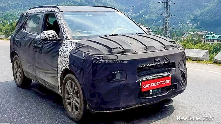 Kia Sonet thế hệ mới tiếp tục lộ diện: Nâng cấp toàn diện khung gầm, màn hình kép 12,3 inch, hứa hẹn có bản hybrid