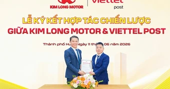 KIM LONG MOTOR "bắt tay" VIETTEL POST phát triển hệ sinh thái vận tải xanh