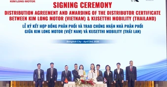 Kim Long Motor sắp xuất khẩu xe buýt sang Thái Lan