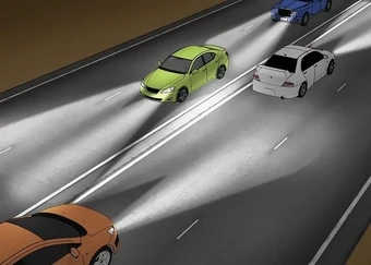 Làm gì khi xe phía sau bật pha và chạy dí sát?