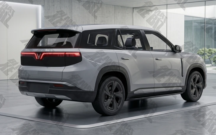 Lộ 2 xe điện VinFast hoàn toàn mới: To cỡ VF 9, dáng kiểu Land Rover Lộ 2 xe điện VinFast hoàn toàn mới: To cỡ VF 9, dáng kiểu Land Rover