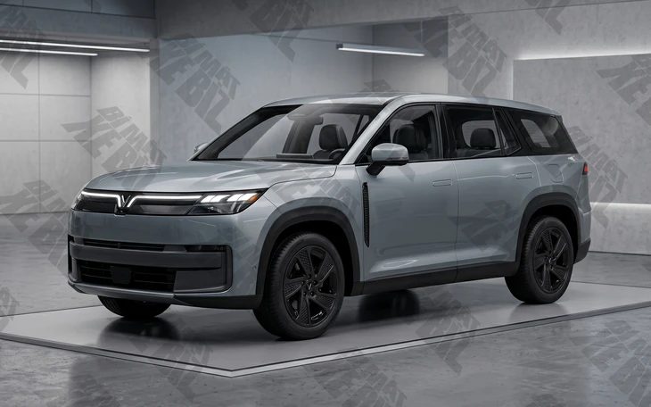 Lộ 2 xe điện VinFast hoàn toàn mới: To cỡ VF 9, dáng kiểu Land Rover Lộ 2 xe điện VinFast hoàn toàn mới: To cỡ VF 9, dáng kiểu Land Rover