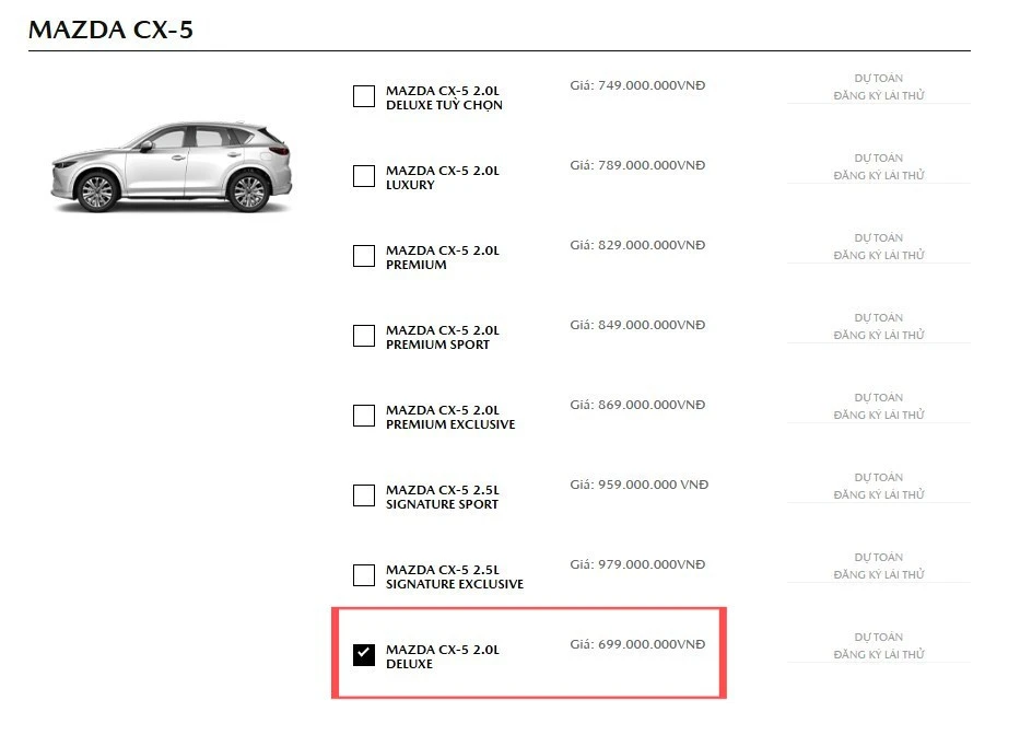 Mazda CX-5 có giá ‘chạm đáy’ phân khúc Mazda CX-5 có giá ‘chạm đáy’ phân khúc