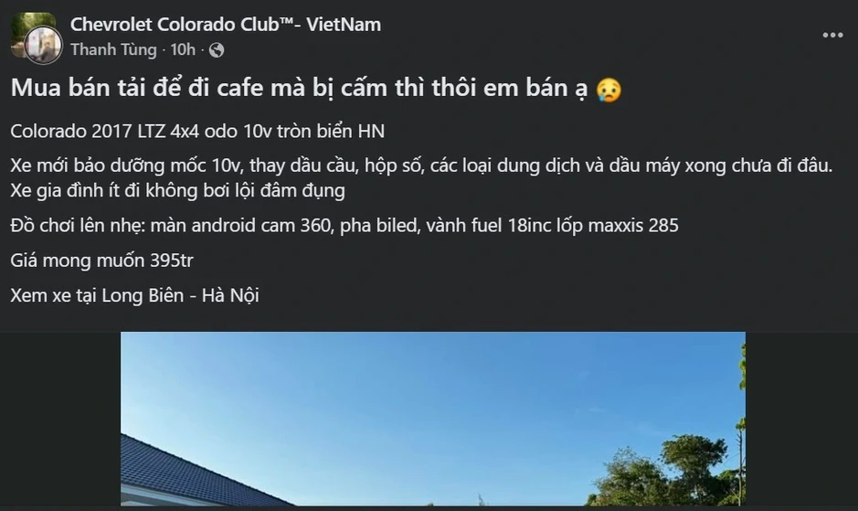 Người dùng vội vã thanh lý xe bán tải: “Bán sớm cho được giá” Người dùng vội vã thanh lý xe bán tải: “Bán sớm cho được giá”