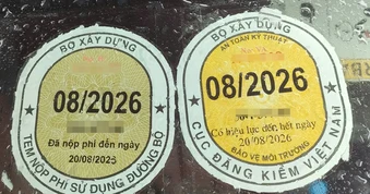 Sắp bỏ dán tem đăng kiểm trên kính chắn gió ô tô?