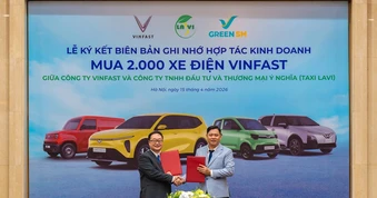 Taxi Lavi chuyển đổi toàn bộ sang xe điện VinFast - tham gia mạng lưới vận tải xanh GSM