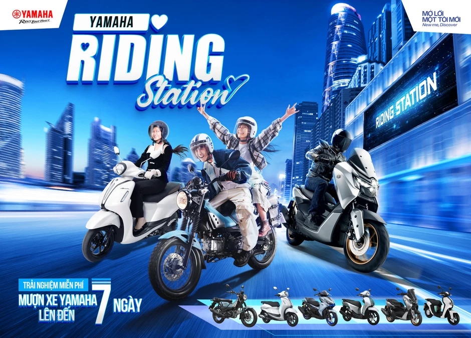 Trải nghiệm xe Yamaha miễn phí lên đến 7 ngày tại Riding Station 2026 Trải nghiệm xe Yamaha miễn phí lên đến 7 ngày tại Riding Station 2026