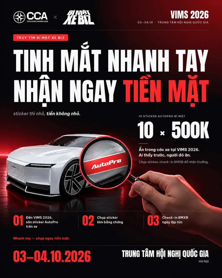 Trước giờ VIMS 2026 mở cửa ngày mai tại Hà Nội: Đi đâu, xem gì, lái thử xe nào và nhận quà gì? Trước giờ VIMS 2026 mở cửa ngày mai tại Hà Nội: Đi đâu, xem gì, lái thử xe nào và nhận quà gì?