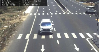 Vi phạm tốc độ, hàng loạt ô tô bị "dính" camera phạt nguội trên Quốc Lộ 1