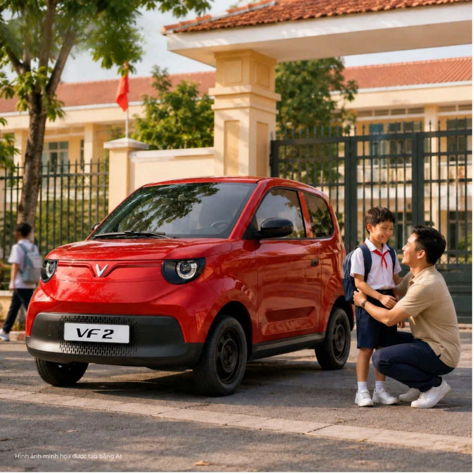 VinFast VF 2: Một lần sạc, nhiều ngày đi làm VinFast VF 2: Một lần sạc, nhiều ngày đi làm