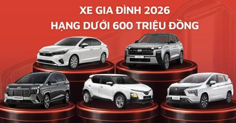 Xe gia đình dưới 600 triệu đồng tại CCA 2026: City là sedan duy nhất đua Top 5 với toàn MPV, CUV