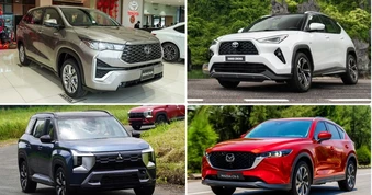 Xe Hàn vắng bóng ở top 10 ô tô xăng, dầu bán chạy nhất tháng 3